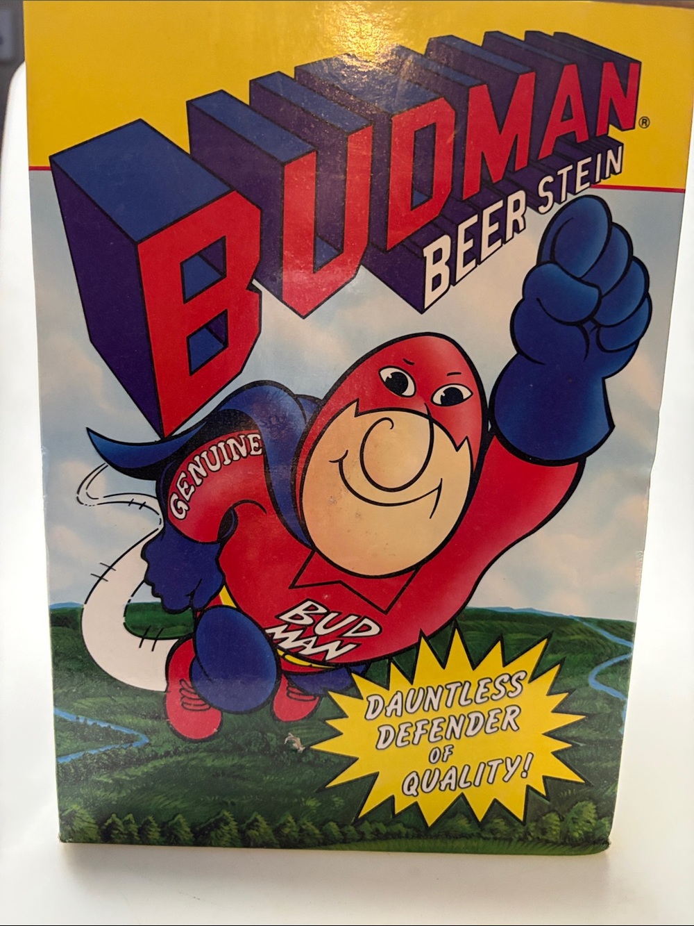 Vintage Budman Beer Stein 1989 Genuine Collector's Edition Ceramic Handle Mug